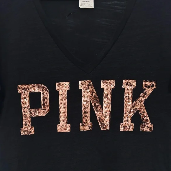 PINK Victoria's Secret Bling Tee with Sequins - Picture 4 of 12